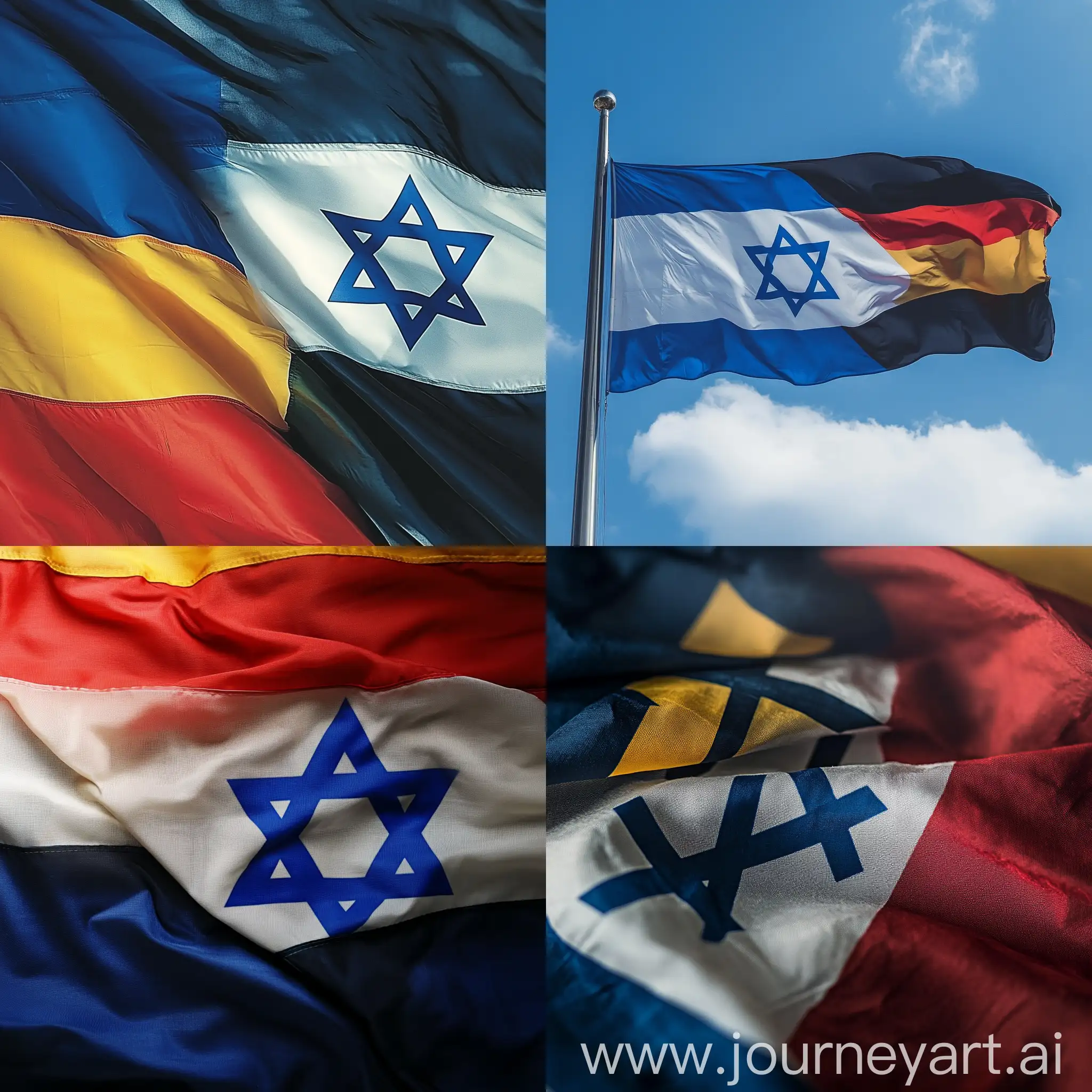 Israeli-and-German-Flags-Intertwined-in-Unity