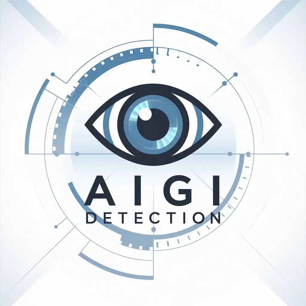 LOGO Design for AIGI Detection Eye Symbol with Technology and Academic Themes