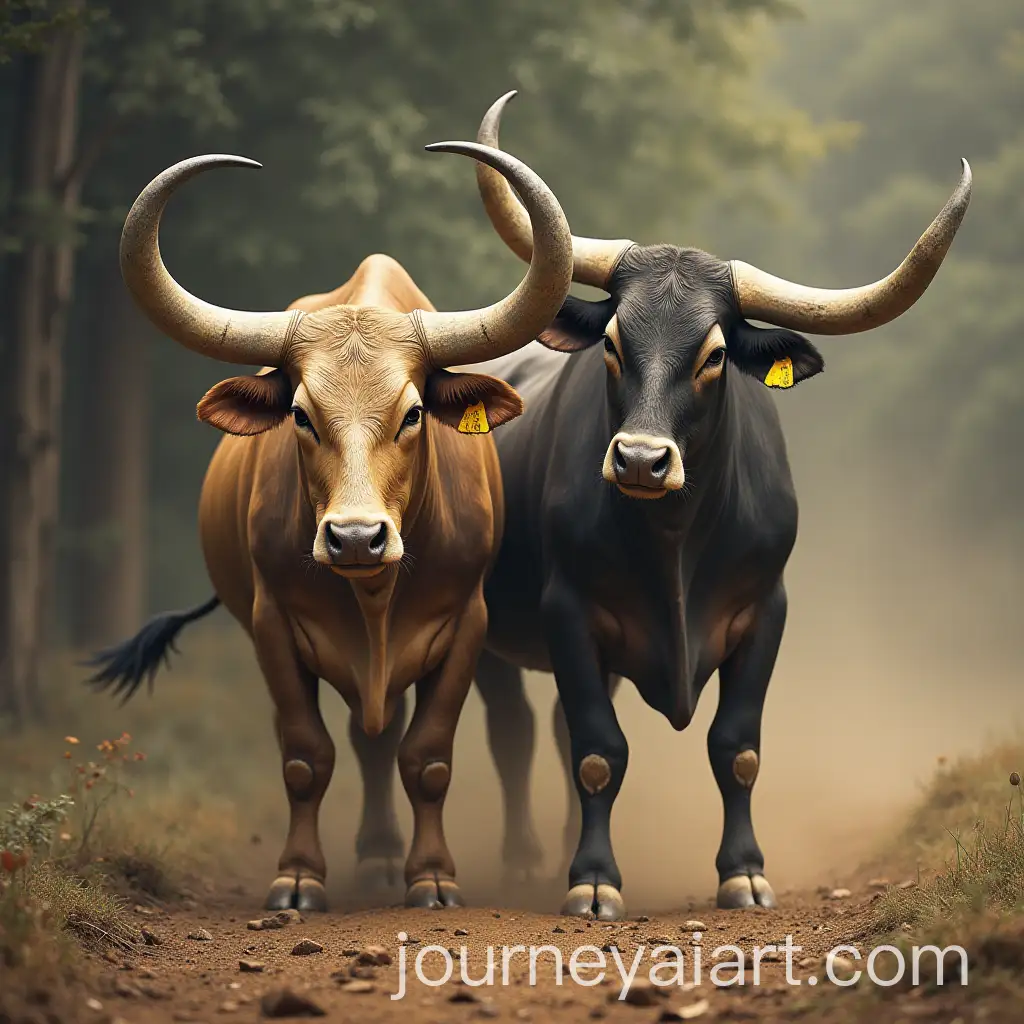 Sacred-Bull-with-Shivalinga-Symbol-in-Spiritual-Setting