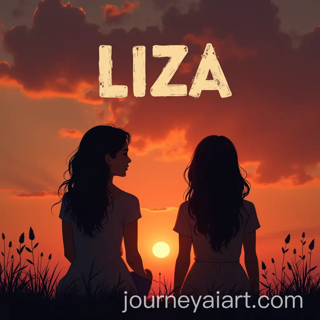 Musical-Film-Poster-with-Two-Lead-Female-Characters-Watching-the-Sunset