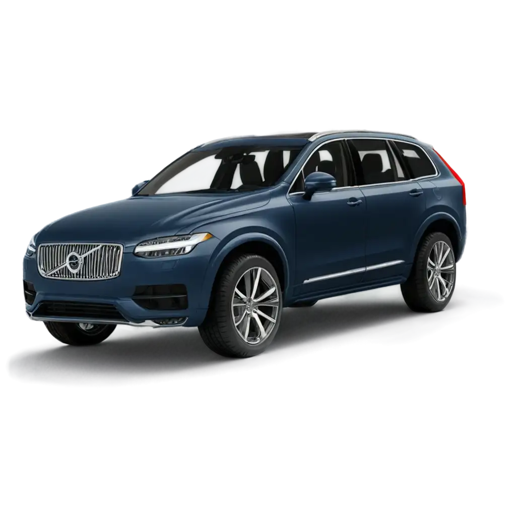 Volvo-XC90-Car-in-Blue-Profile-with-Headlights-On-HighQuality-PNG-Image-for-Enhanced-Clarity