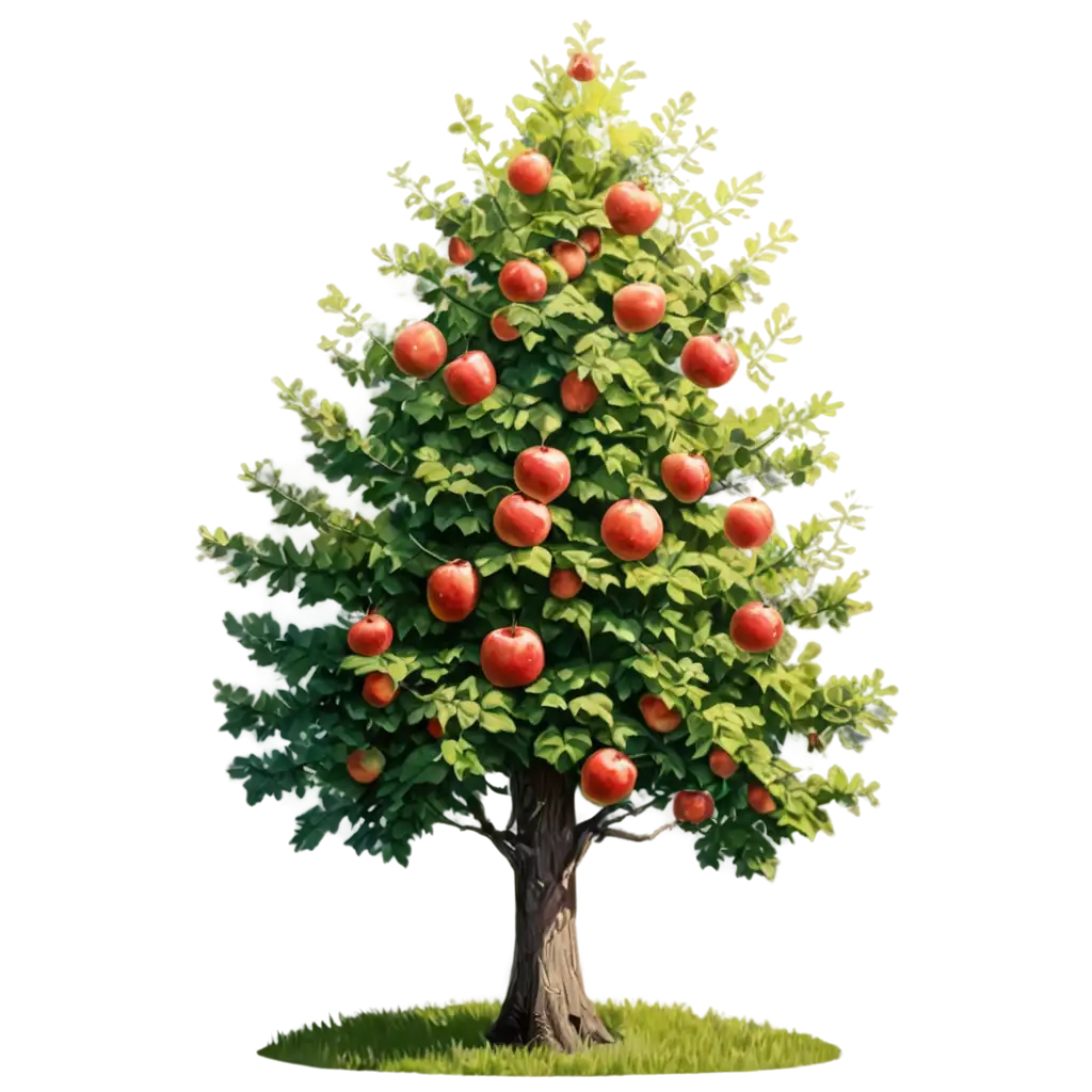 Unrealistic-Mountain-on-High-Tree-with-Apples-PNG-Surreal-Nature-Art-for-Creative-Projects