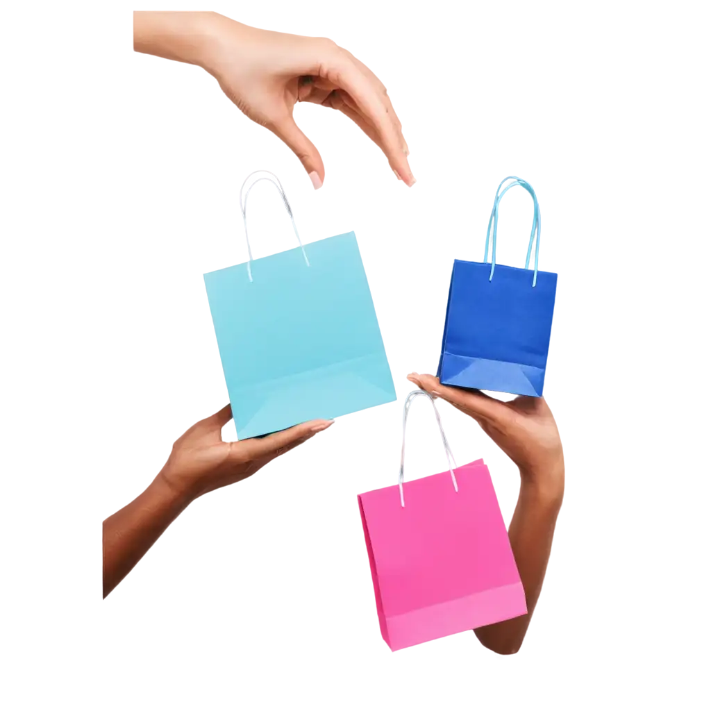 Vibrant-PNG-Image-of-Beautiful-Packages-with-Bright-Pink-and-Blue-Purchases