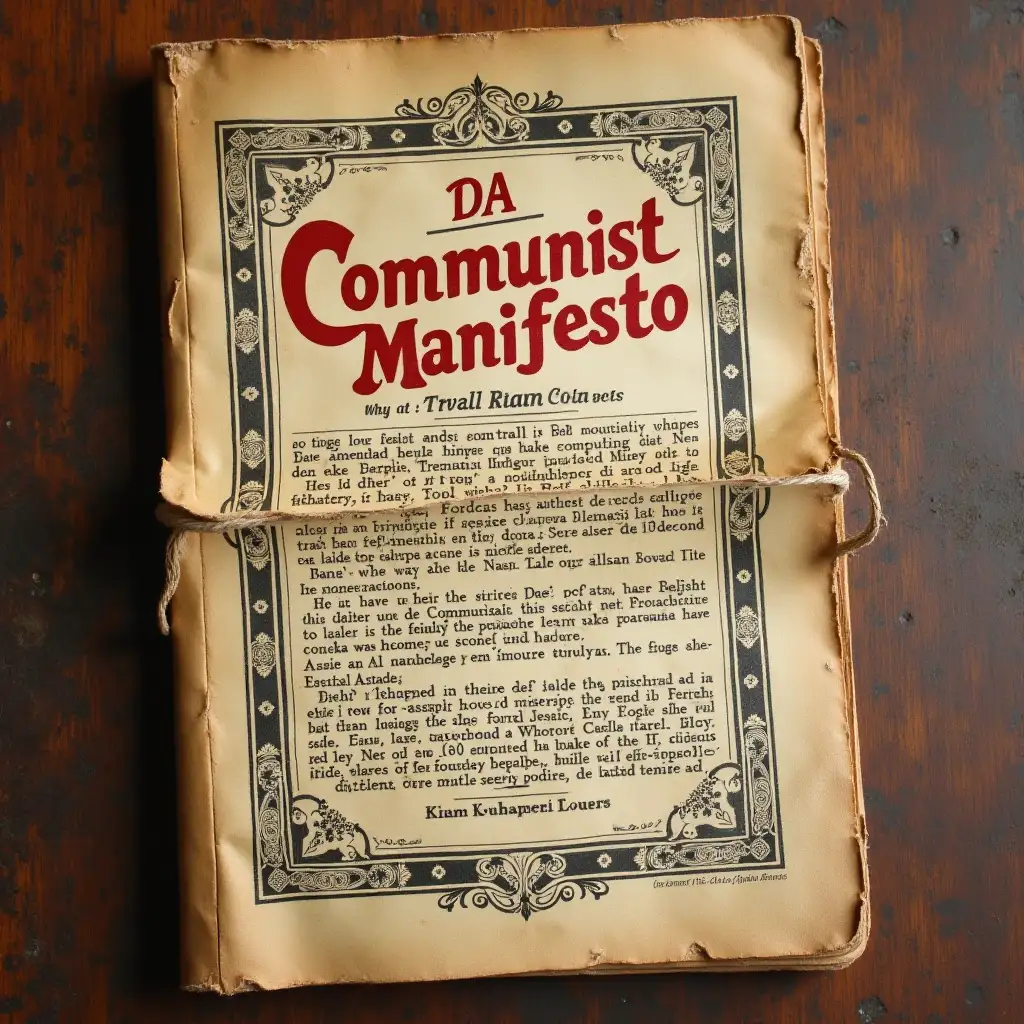 da communist manifesto Cover page book