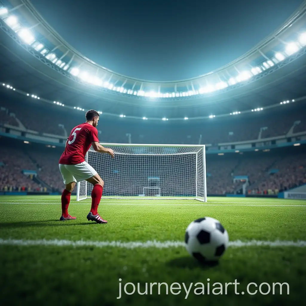 Football-Player-Aiming-for-Goal-in-Action