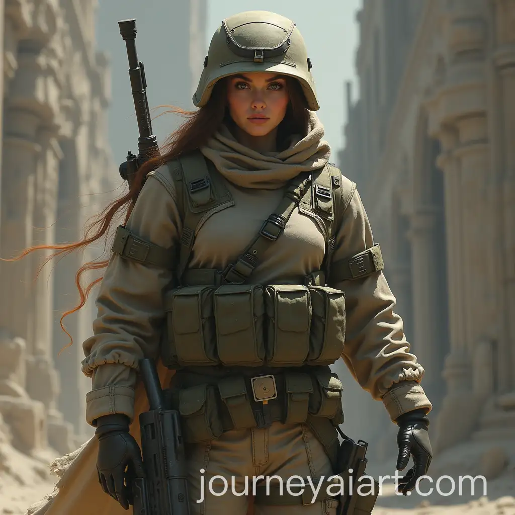 Female-Soldier-in-Combat-Gear-Ready-for-Action