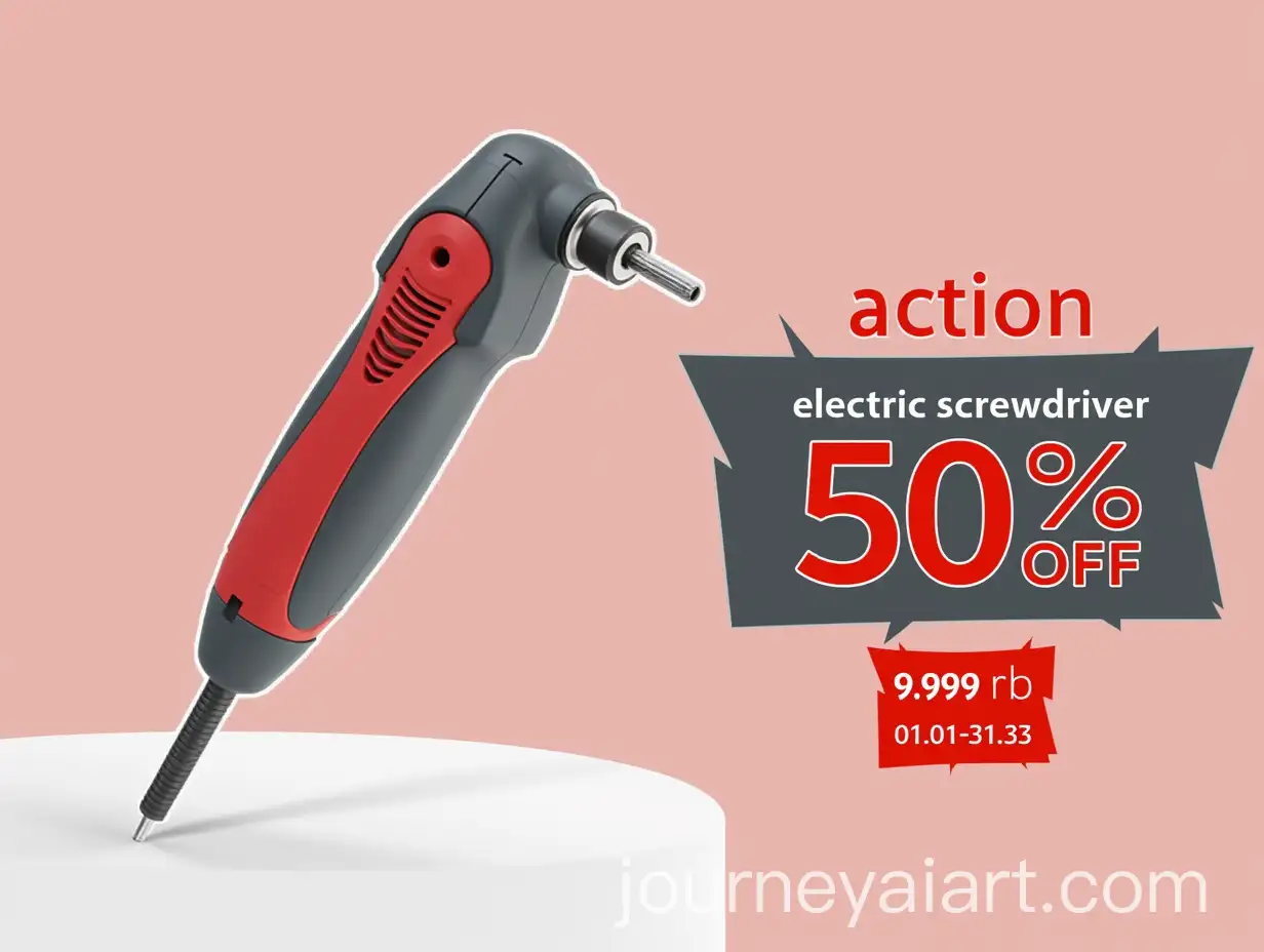 CloseUp-of-Electric-Screwdriver-with-Discount-Banner-and-Price-Tag