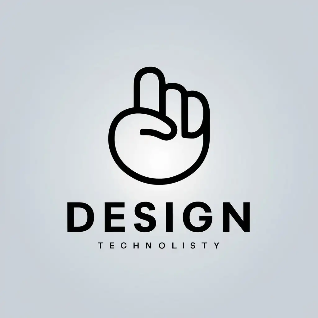 LOGO-Design-for-Minimalistic-Tech-Vector-Logo-with-Thumb-Symbol-and-Clear-Background