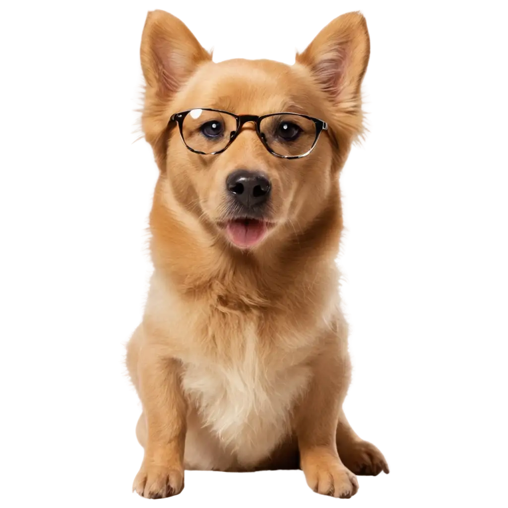 Dog-with-Glass-HighQuality-PNG-Image-for-Versatile-Use