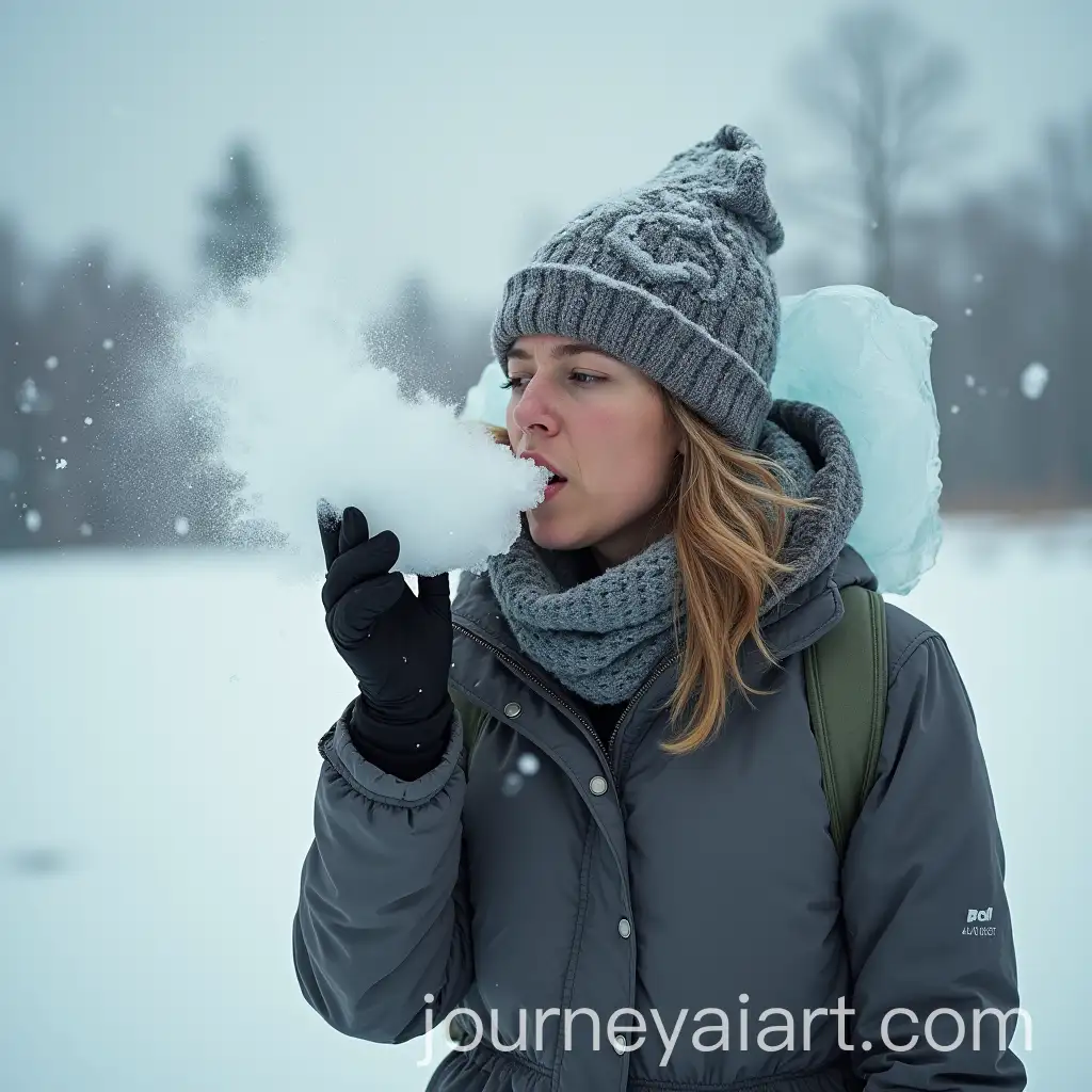 Woman-Carrying-Ice-on-Shoulders-and-BlowingAI-Image-Prompt-Expansion-It-in-a-Frozen-Landscape