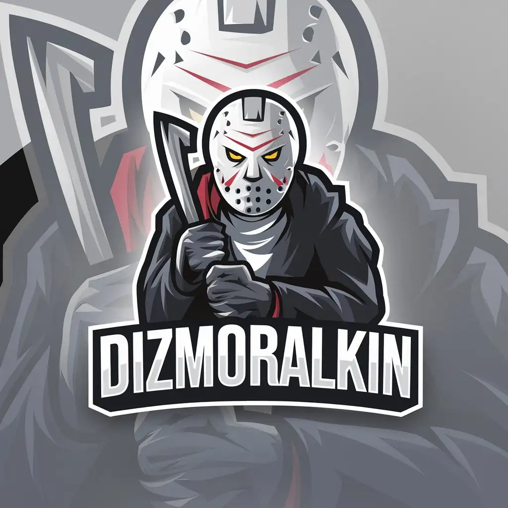 LOGO Design for Dizmoralkin Mascot Style Friday the 13th Character with Clear Background