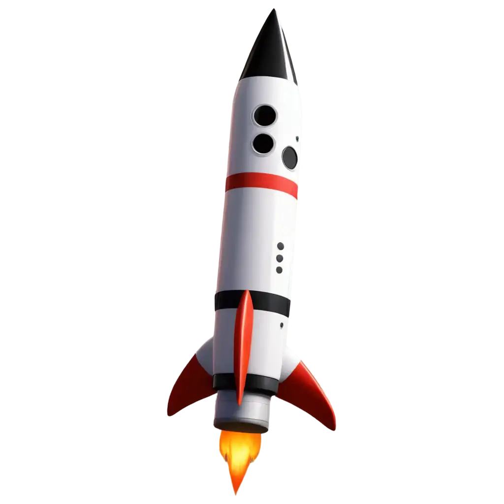 Make me a 4k png of rocket in cartooish