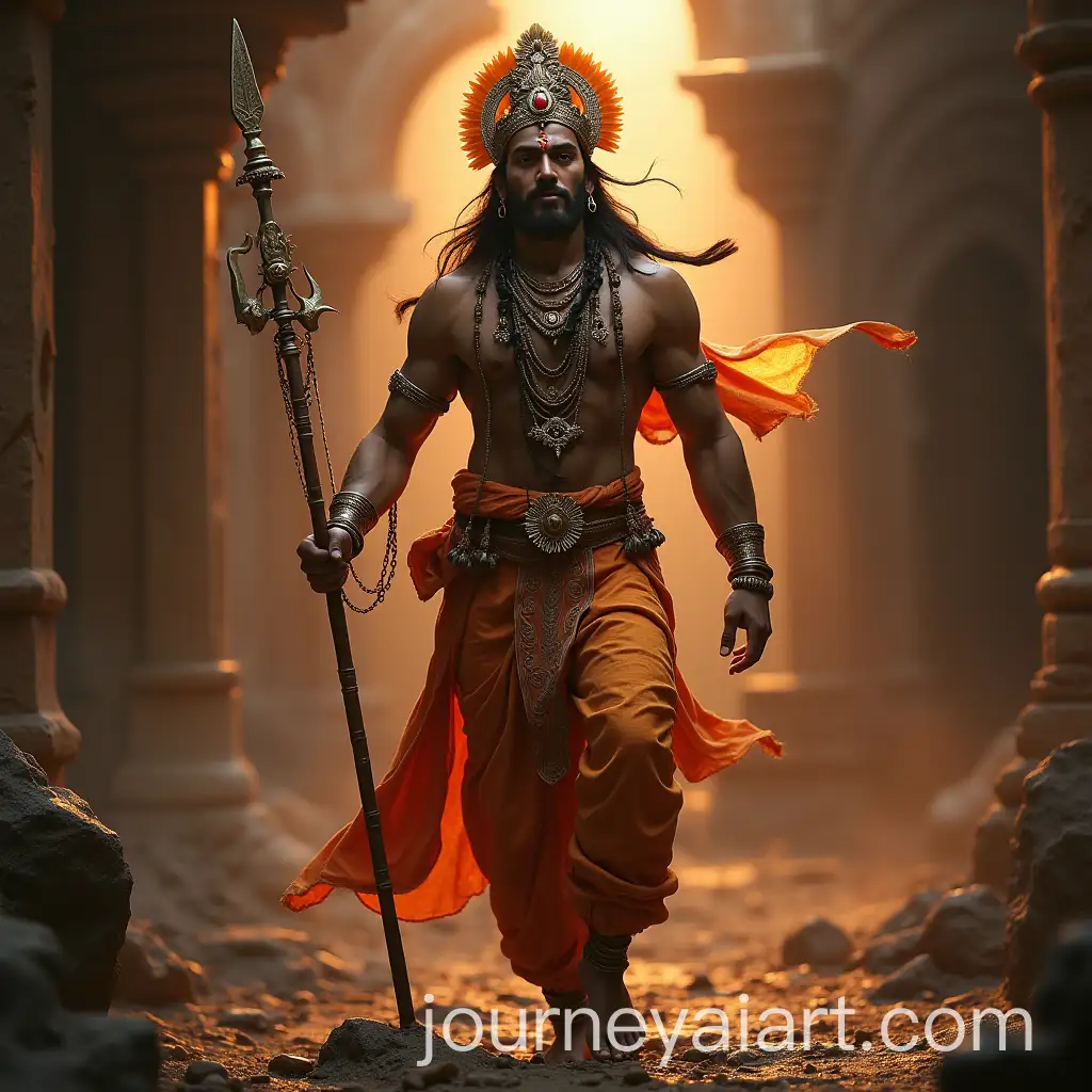 Indian-God-Hanuman-in-Majestic-Pose