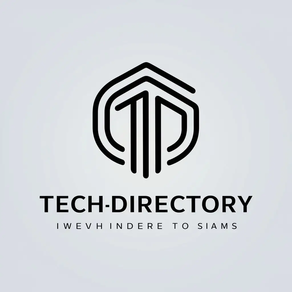 a vector logo design,with the text "techdirectory", main symbol:techdirectory,Moderate,be used in Internet industry,clear background