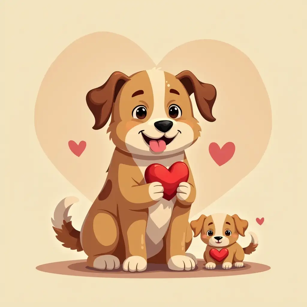 Dog lover illustration 4K