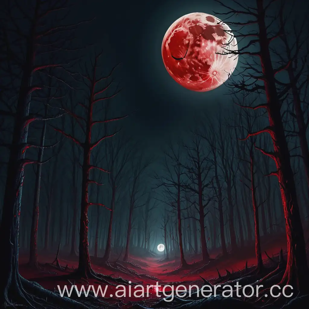 Eerie-Forest-Night-with-Blood-Moon