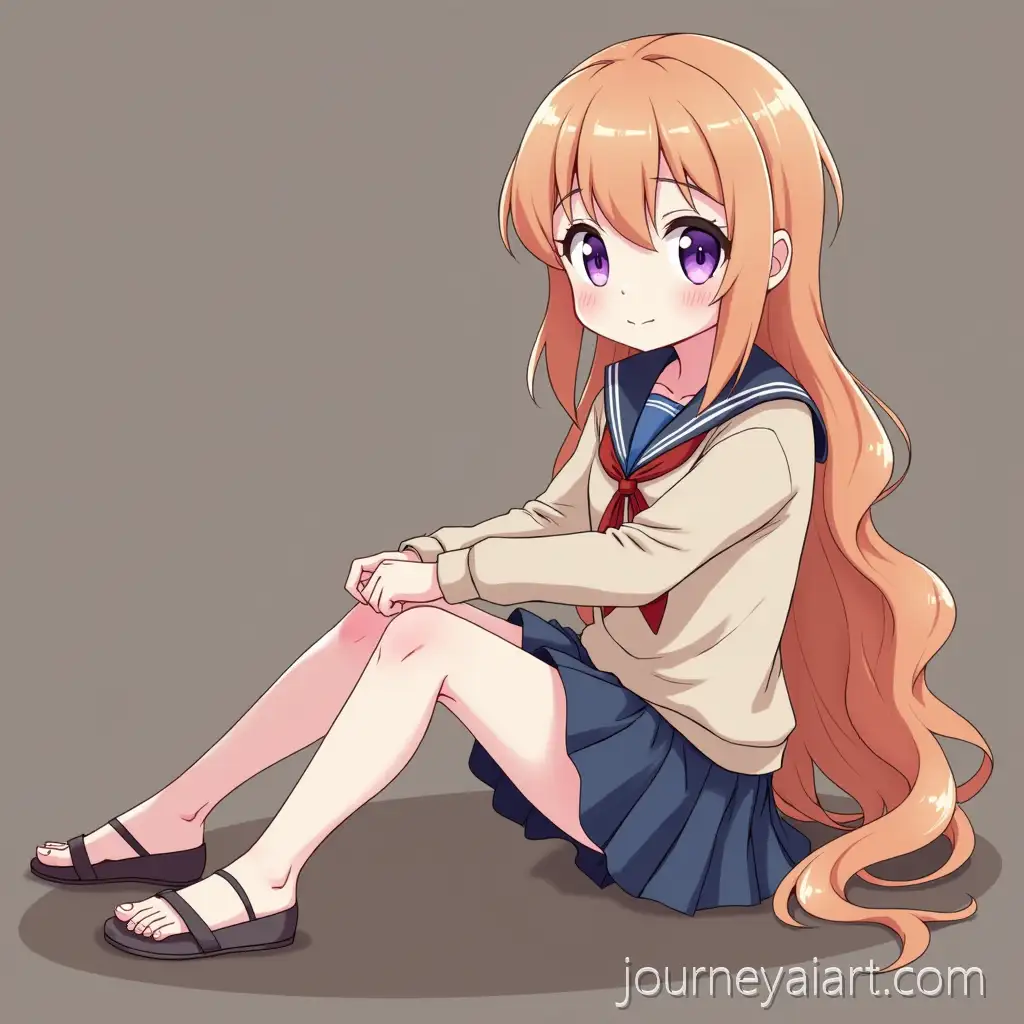 Anime-Character-Frieren-Sitting-in-a-Calm-Setting