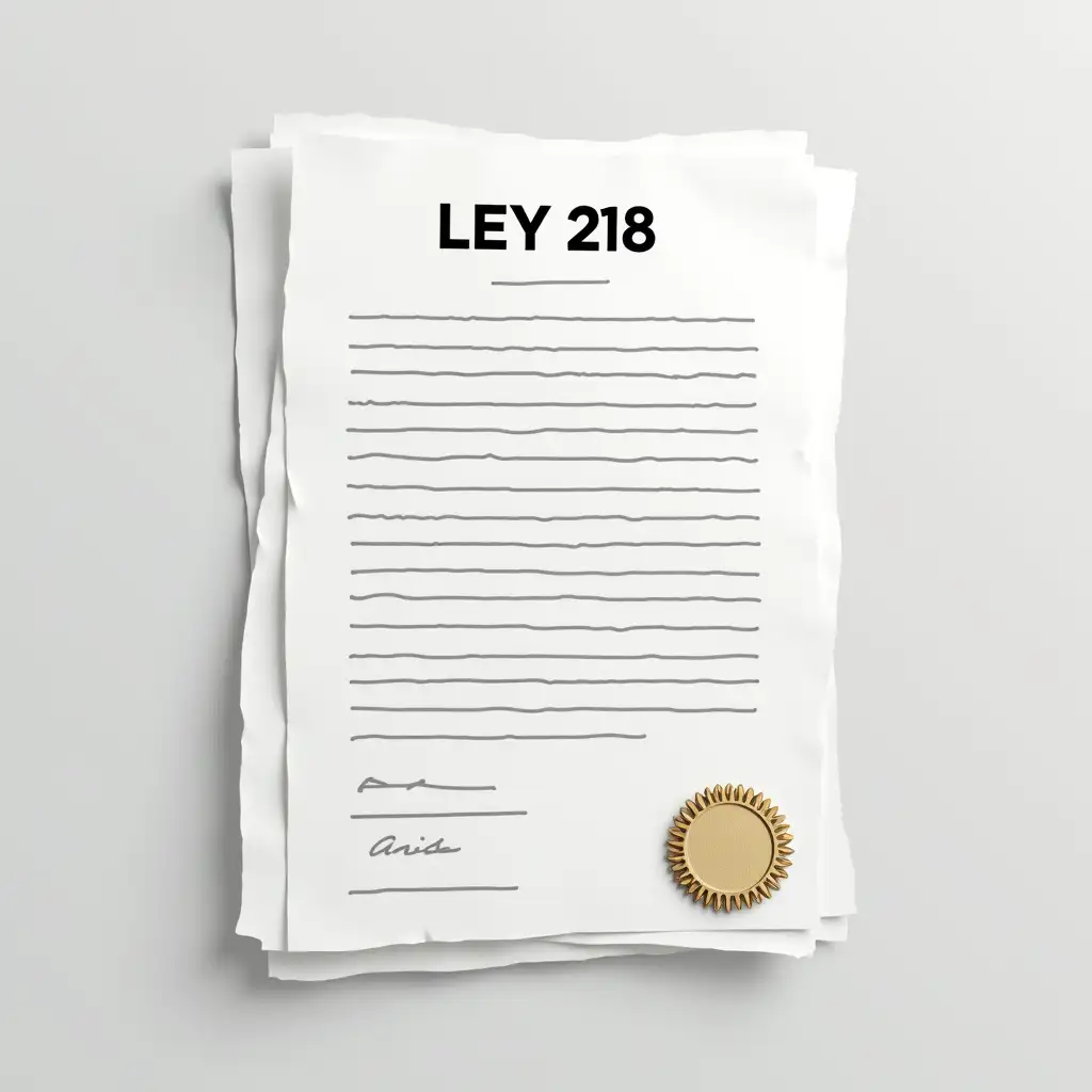 HyperRealistic-Legal-Document-with-LEY-218-and-Official-Seal