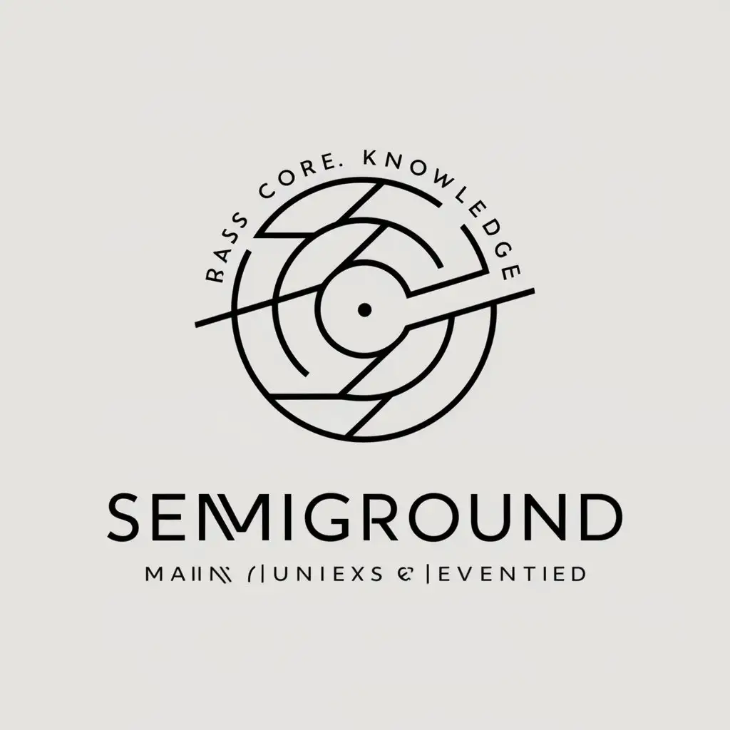 LOGO Design for SemiGround Basis and Knowledge in Minimalistic Style