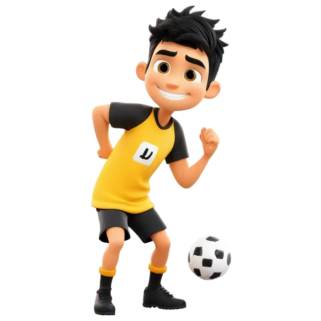 Football-Player-PNG-Image-with-Cartoon-Style-Smiling-and-Holding-a-Ball-in-Yellow-TShirt