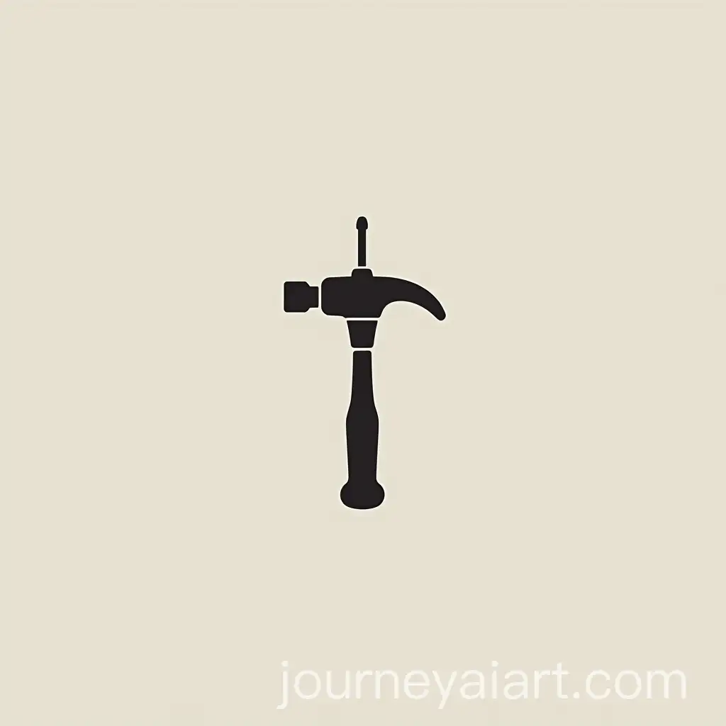Minimalist-Logo-Design-for-Renovation-and-Construction-Services-Featuring-Hammer-and-Drill