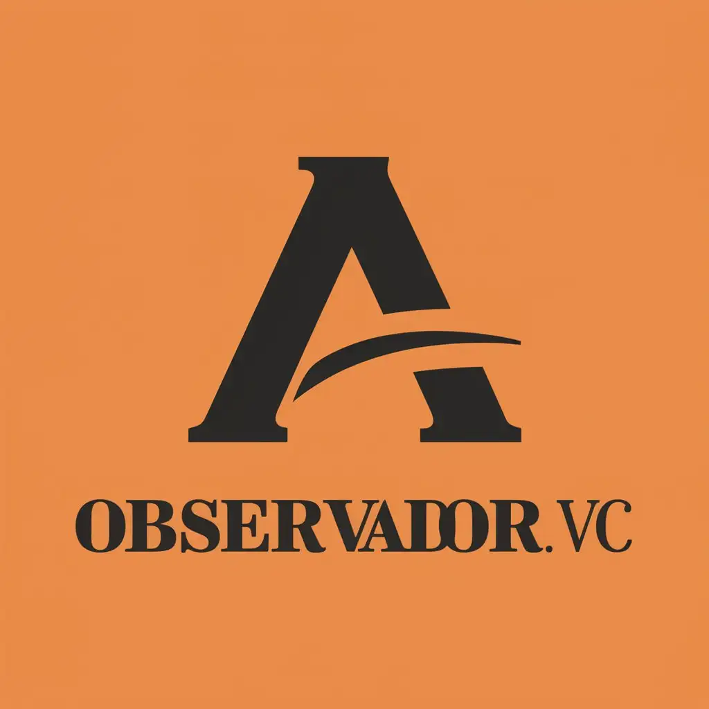 LOGO Design For Observador VC Orange Vector Logo on Clear Background