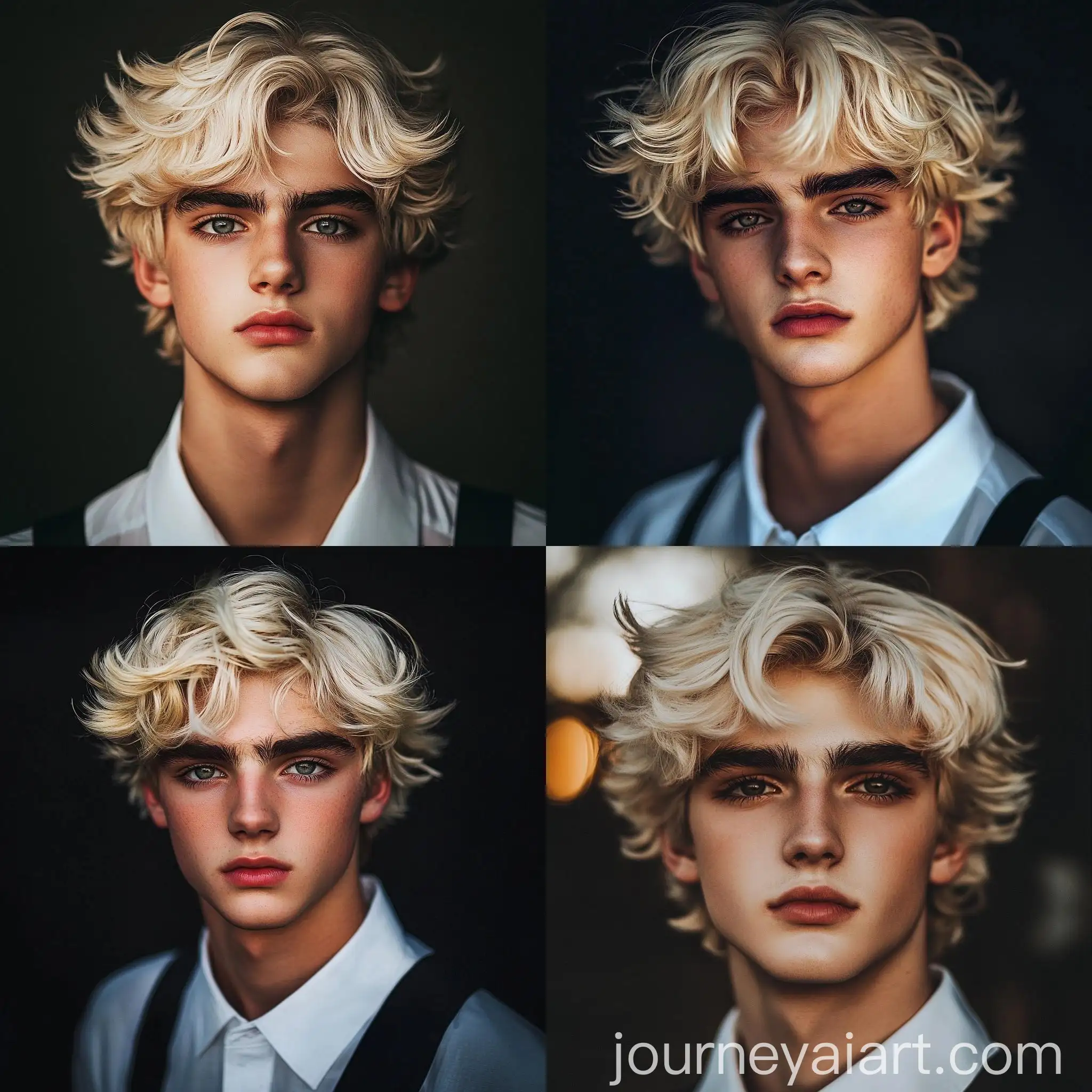 Portrait-Photography-of-a-Confident-Blonde-Man-Looking-into-the-Camera