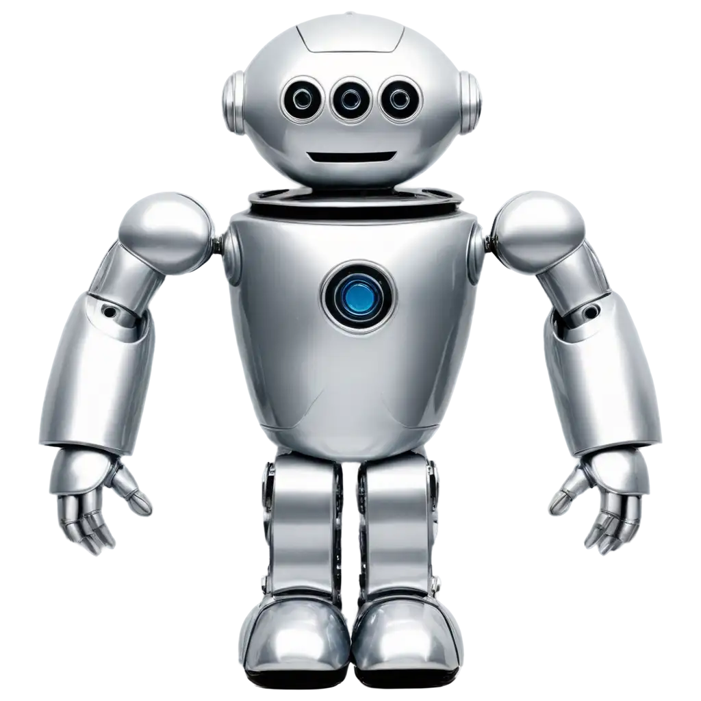 Robot-Silver-PNG-Image-Enhancing-Online-Presence-with-HighQuality-Graphics