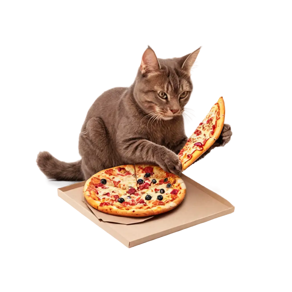 HighQuality-PNG-Image-of-a-Cat-Eating-Pizza-AI-Art-Prompt