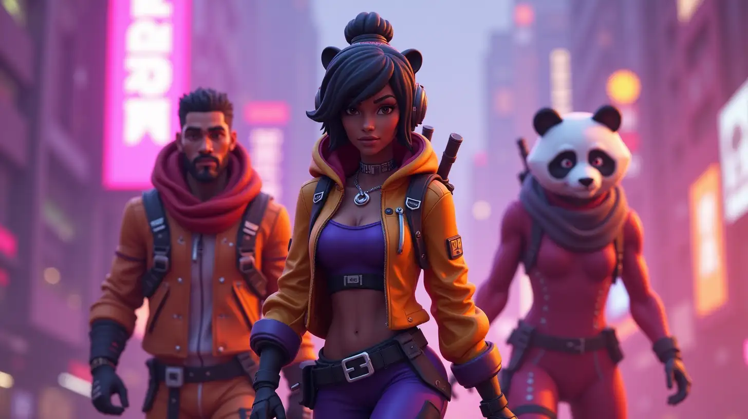 Urban Battle with Futuristic FortniteInspired Characters