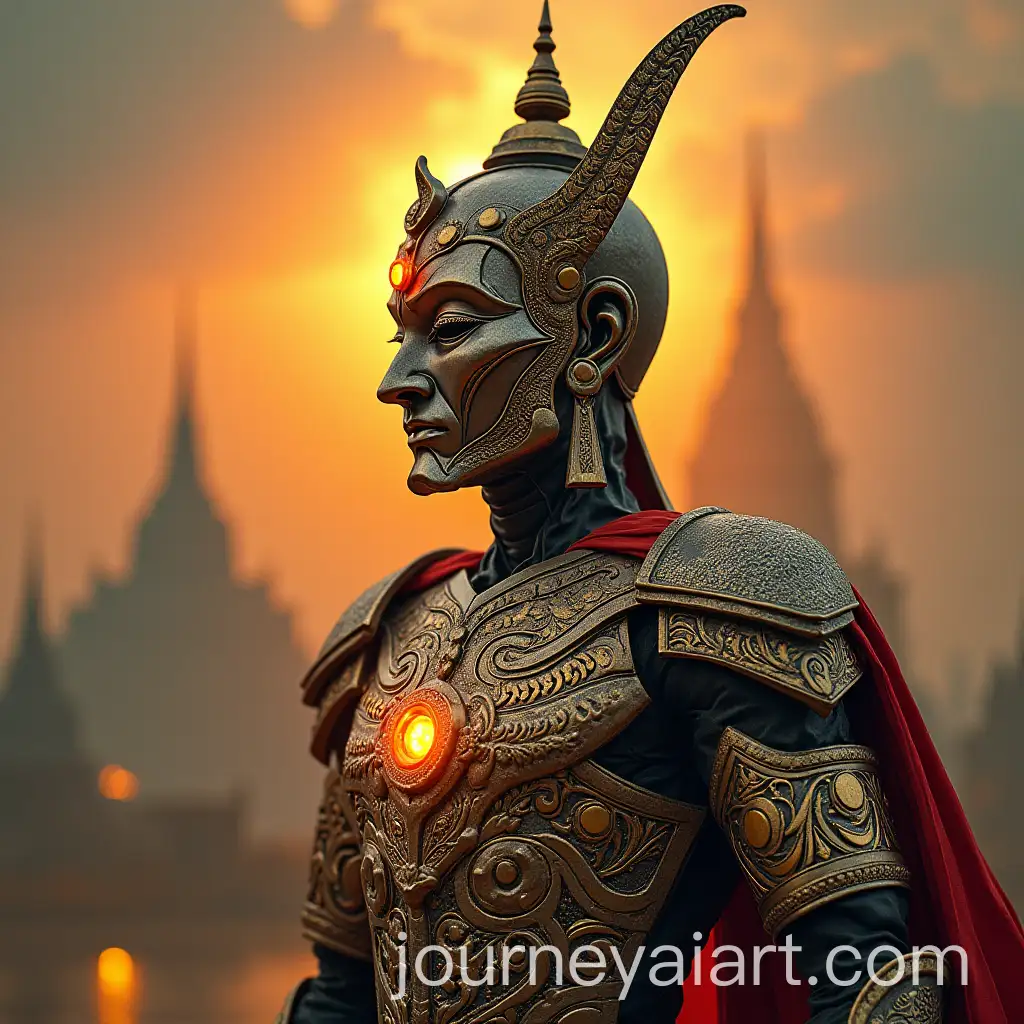 Iron-Man-in-Myanmar-Traditional-Style-with-Bagan-Background