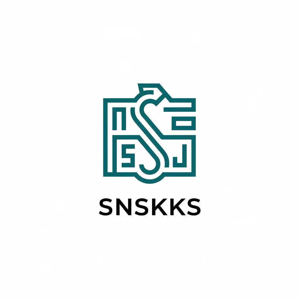 LOGO Design for Snskks Vector Design with Bsjsj Symbol for Education Industry