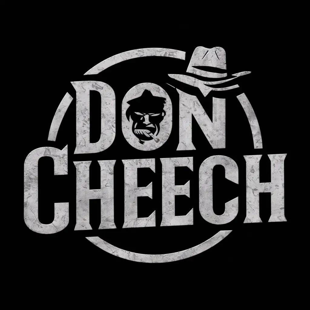 Mafia Theme Logo Design Circular Don Cheech Typography in Gangster Font