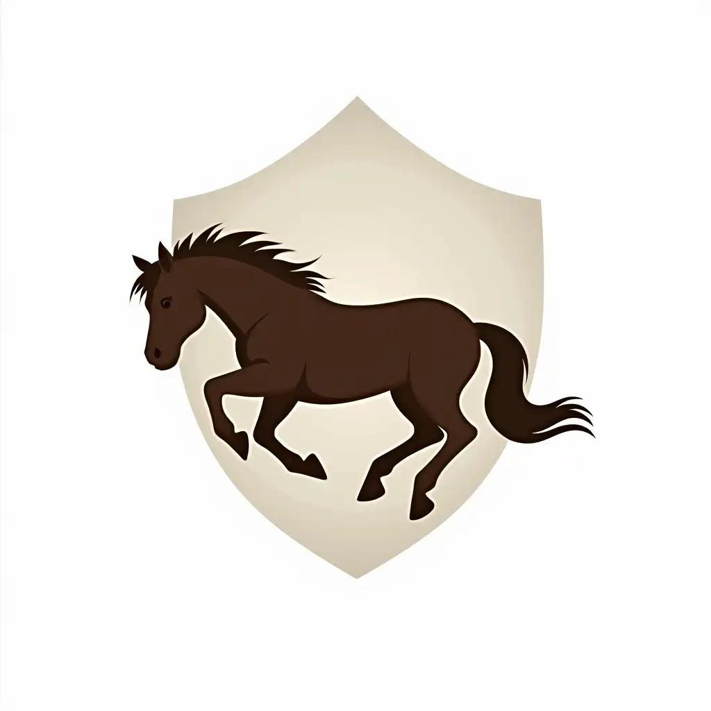 Create a logo of horse club on white background