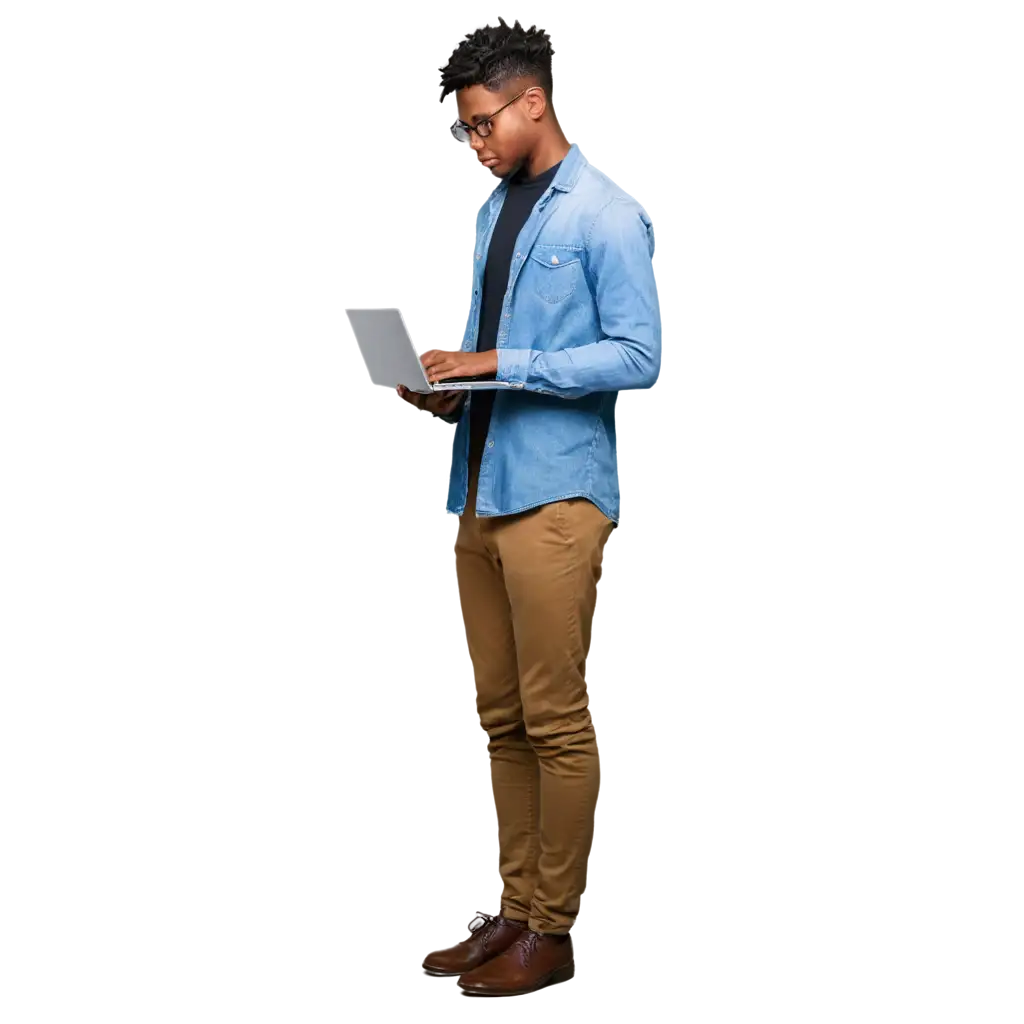 RealisticPNG-Image-Usage-Scenarios-PNG-Image-of-a-Young-Black-Adult-Engaged-in-Programming-and-Learning-to-Code