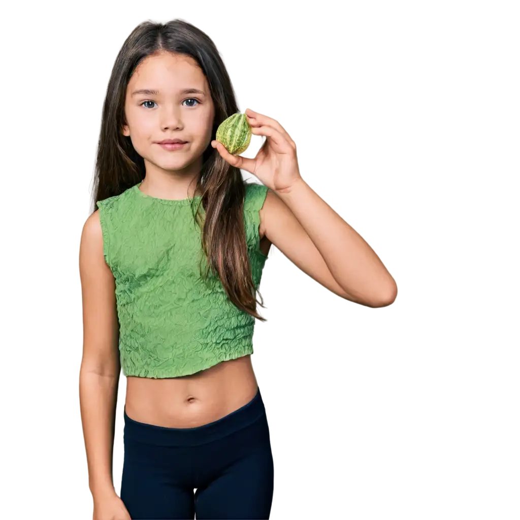 Small-Girl-Holding-Small-Bitter-Melon-PNG-Image-Freshness-and-Youthfulness-Captured