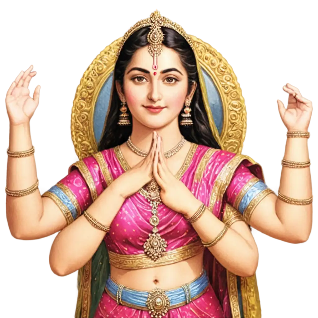 Radha-Ji-PNG-Image-HighQuality-Transparent-Artwork-for-Multiple-Uses