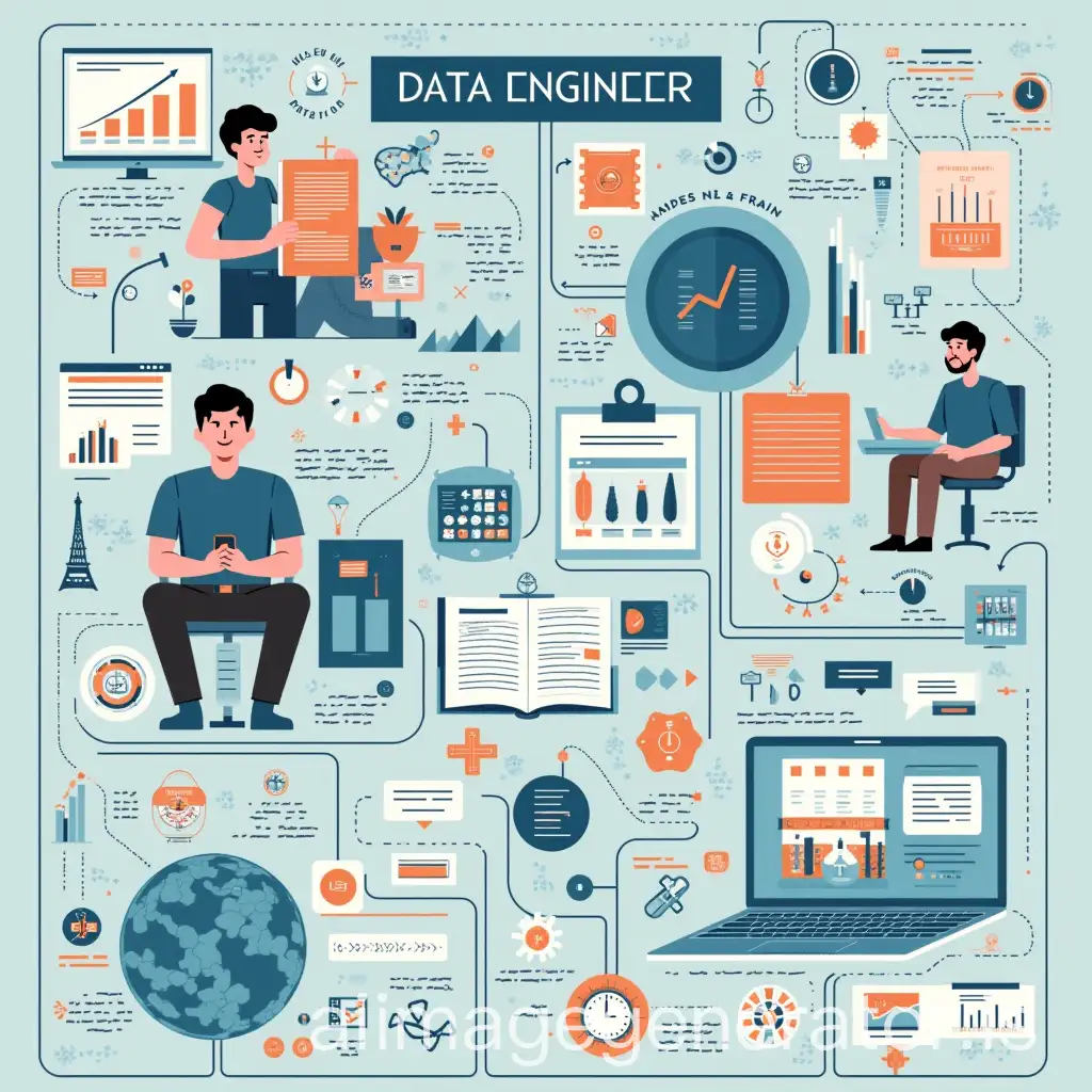 imade de fond d'une carte de visite de DATA ENGINEER