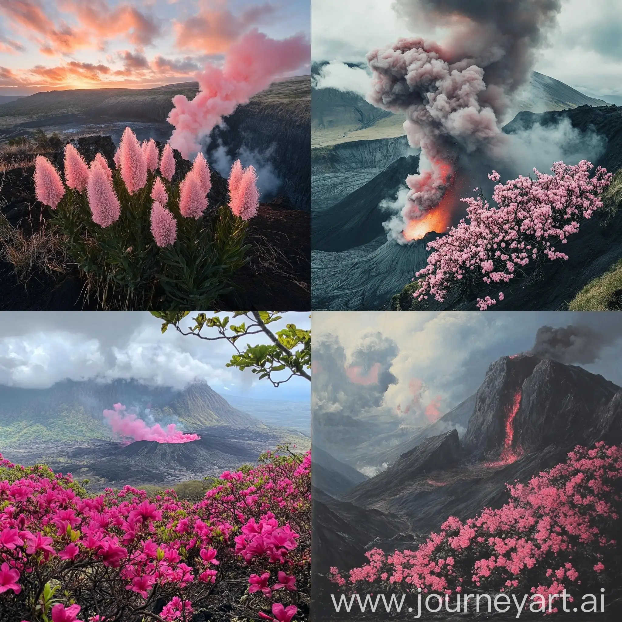 Volcano-Erupting-Pink-Flowers