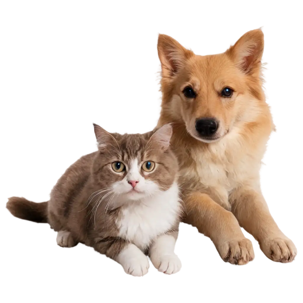 Dog-with-Cat-PNG-Image-for-Clear-and-Versatile-Usage