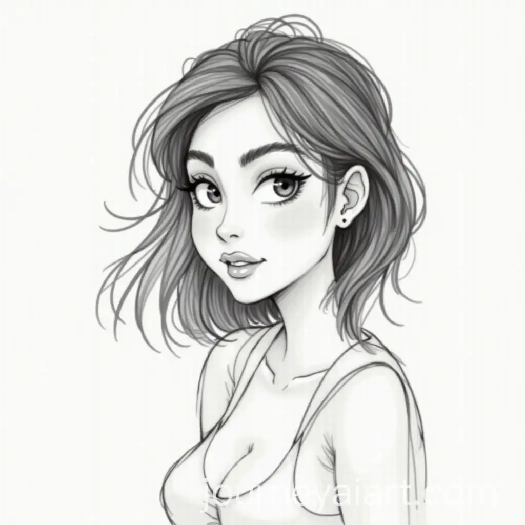 DetailedAI-Image-Prompt-Expansion-Sketch-of-a-Woman-in-a-Minimalist-Style