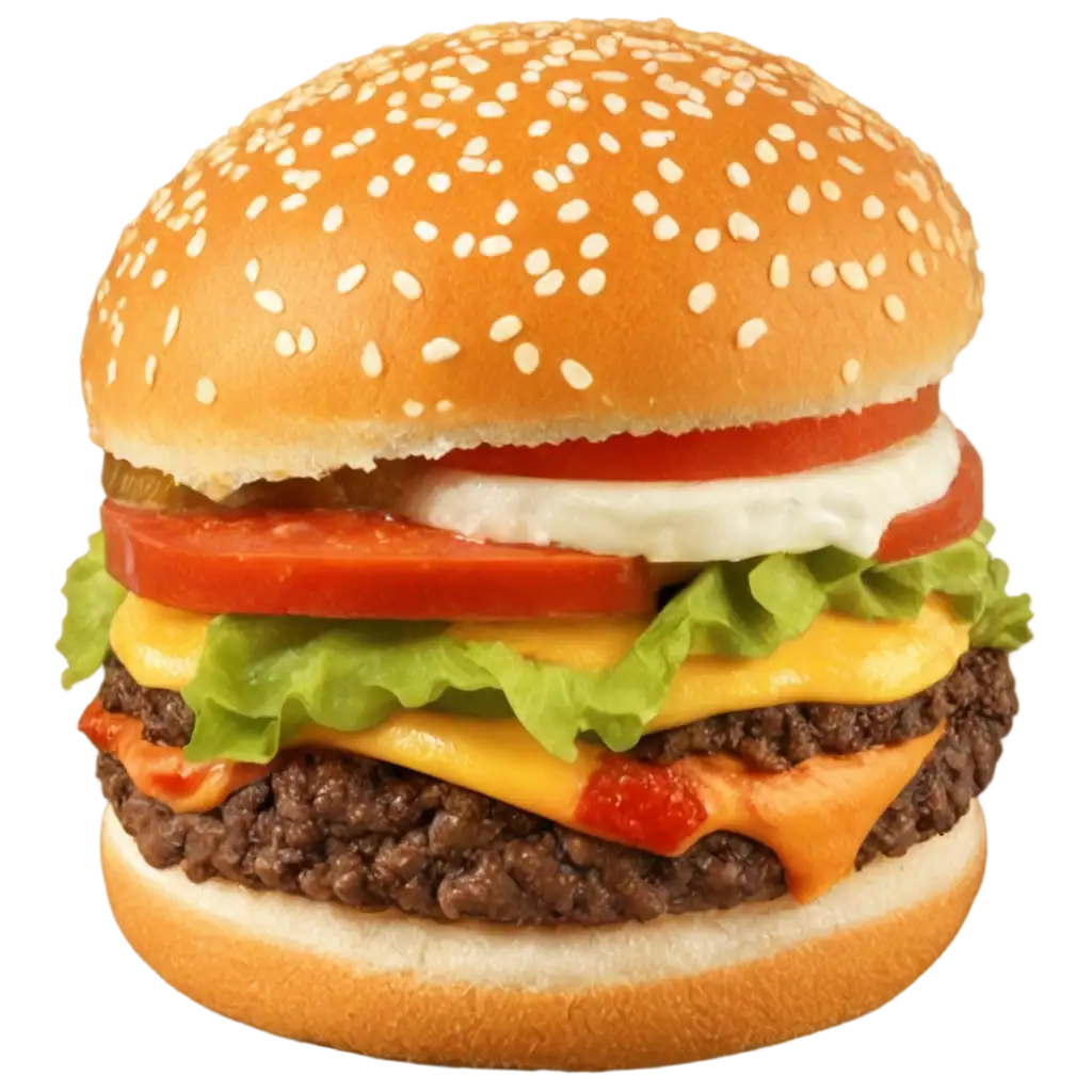 Delicious-Cheesy-Burger-PNG-Perfect-for-All-Your-Culinary-Creations