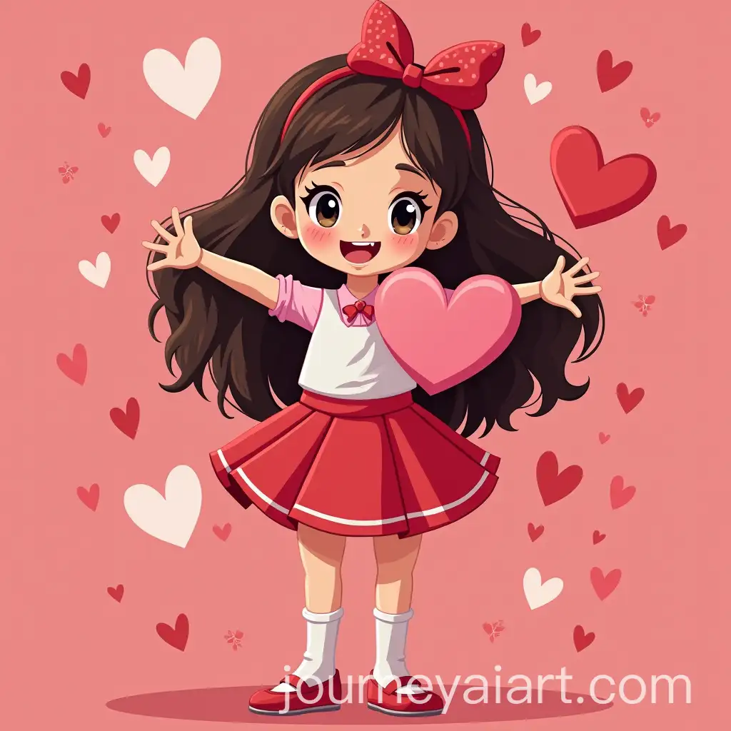 Cute-Girl-Surrounded-by-Hearts-in-Pink-and-Red-Tones