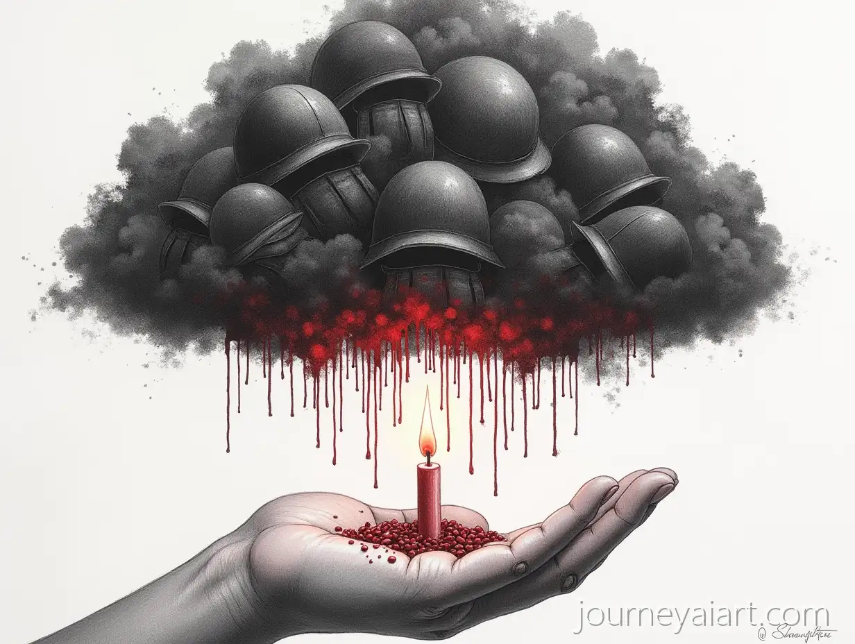 Dark-CloudDark-cloud-and-candle-of-Helmetless-Helmets-and-Bulletproof-Vests-Over-a-House-with-a-Struggling-Candlelight