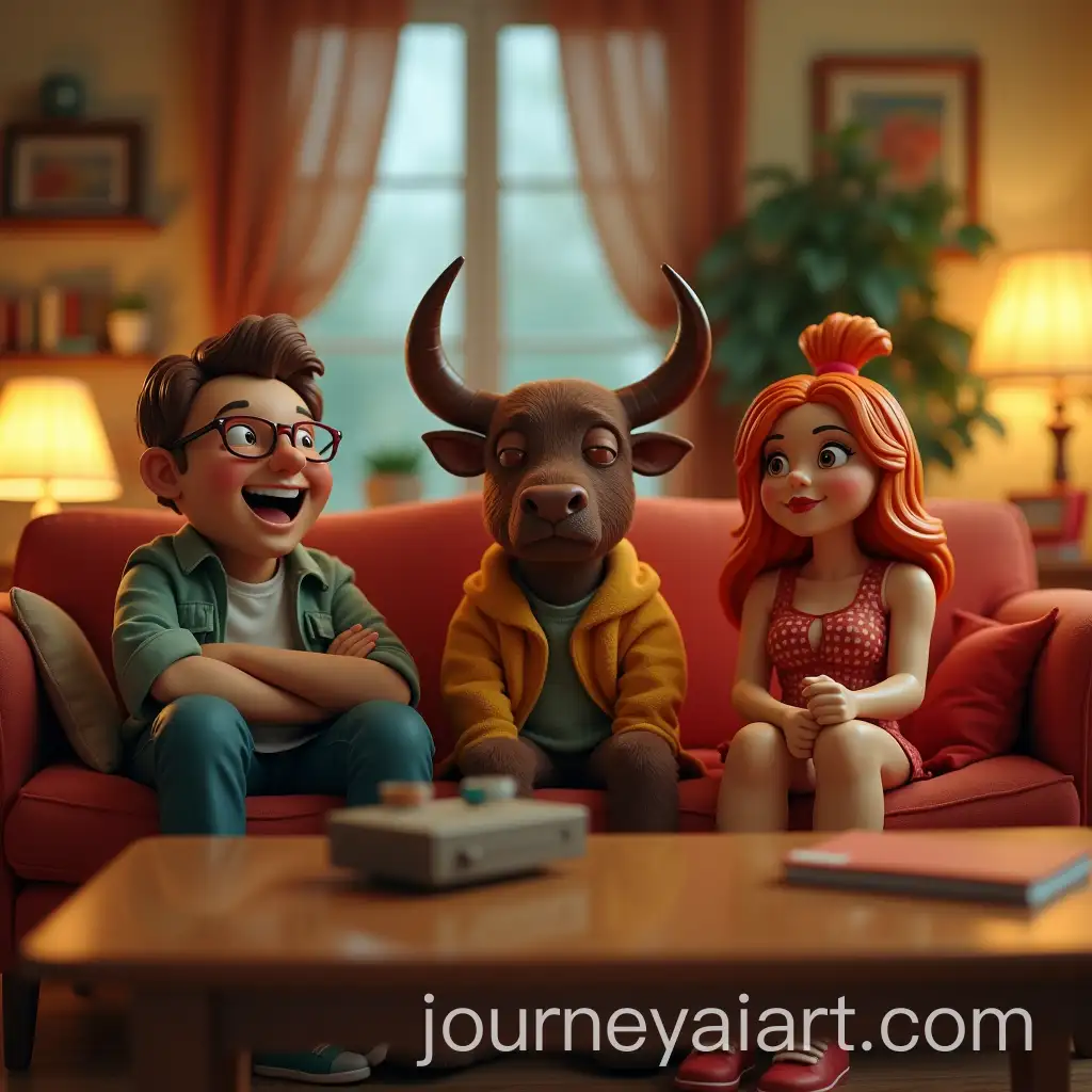 Young-Adults-Enjoying-Music-in-a-Stylish-Italian-Living-Room