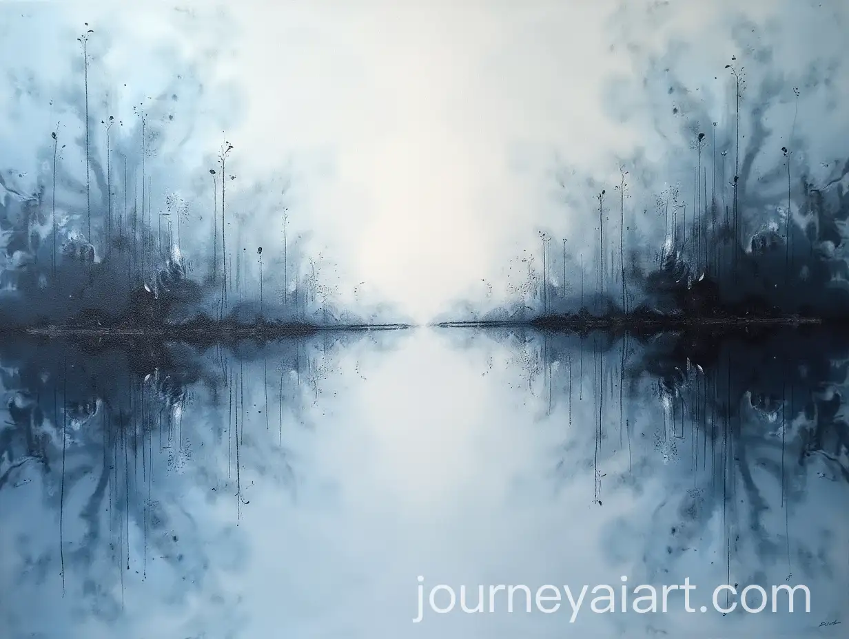 Abstract-Painting-with-Light-Blue-Black-and-Grey-Symmetries-in-Golden-Ratio