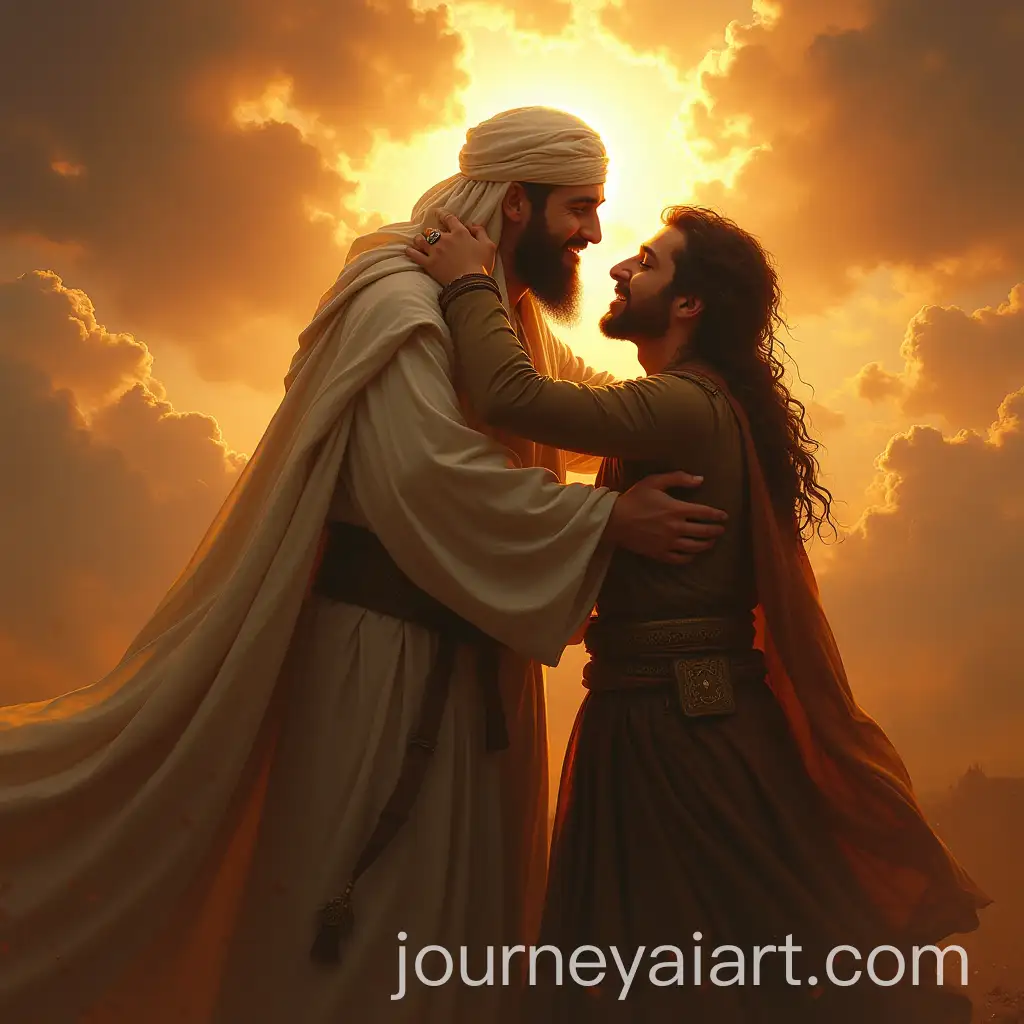 Imam-Hussein-Embracing-Sayed-Hasan-in-Heaven