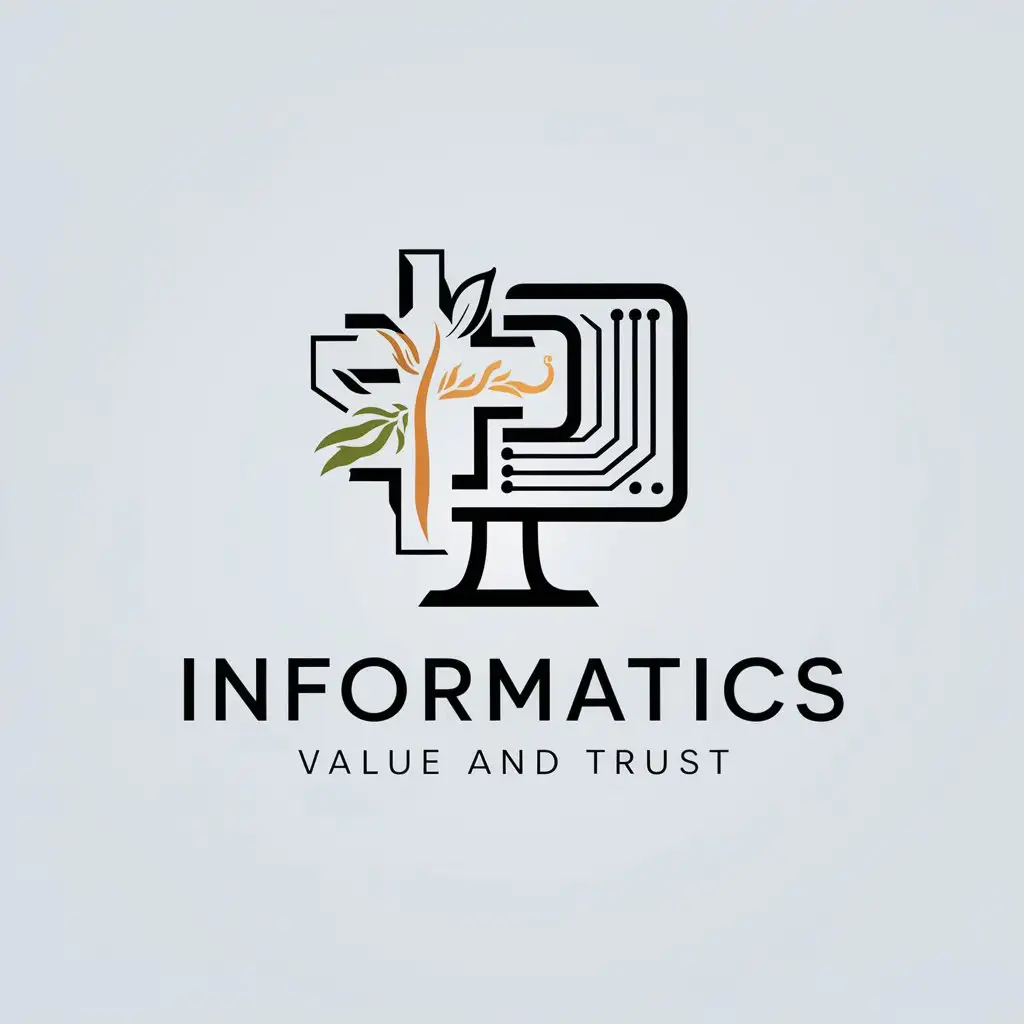 LOGO Design for Informatics Value and Trust Computer Nature and Religious Elements for the Religious Industry