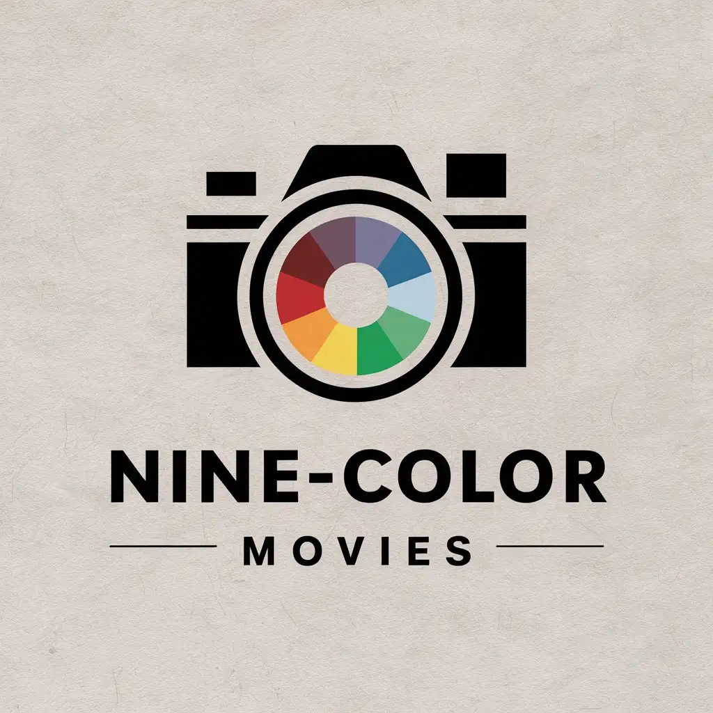 LOGO-Design-For-NineColor-Movies-Camera-Lens-with-Nine-Color-Palette