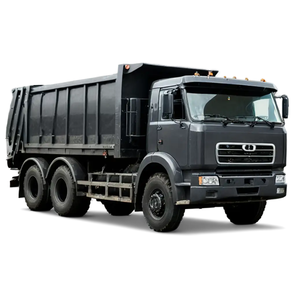 HighQuality-PNG-Image-of-a-Dump-Truck-Loaded-with-Coal-Cargo-on-the-Road